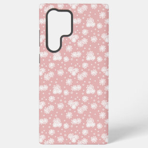 Coque Samsung Galaxy Faisceaux et points - rose et blanc