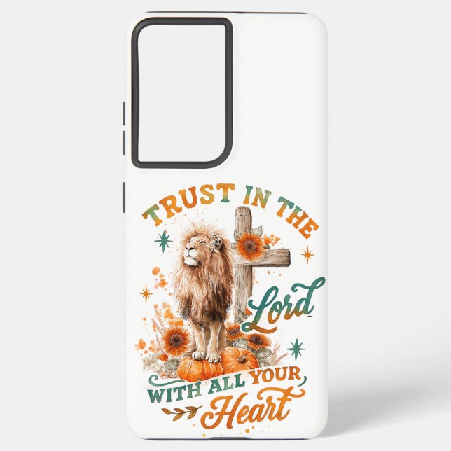 Coque Samsung Galaxy Faites Confiance Au Seigneur... (Verso)