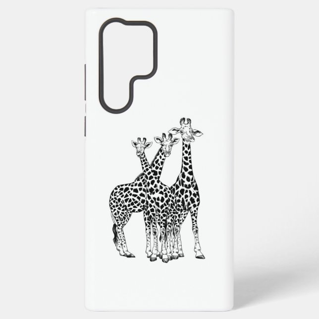 Coque Samsung Galaxy Famille Giraffe (Verso)