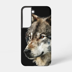 Coque Samsung Galaxy Faune Loups Tête de Loup Animal Art
