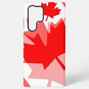 Coque Samsung Galaxy Feuille d'érable rouge canadienne style stratifié 