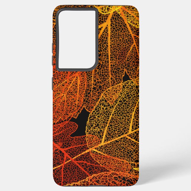 Coque Samsung Galaxy Feuilles automne élégantes (Verso)