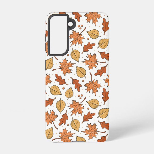 Coque Samsung Galaxy Feuilles d'automne et Motif d'Acorns (Verso)