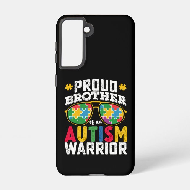 Coque Samsung Galaxy Fier Frère D'Une Famille De Guerriers Autistes (Verso)