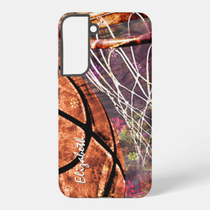 Coque Samsung Galaxy filles basket-ball cadeaux sportifs personnalisés