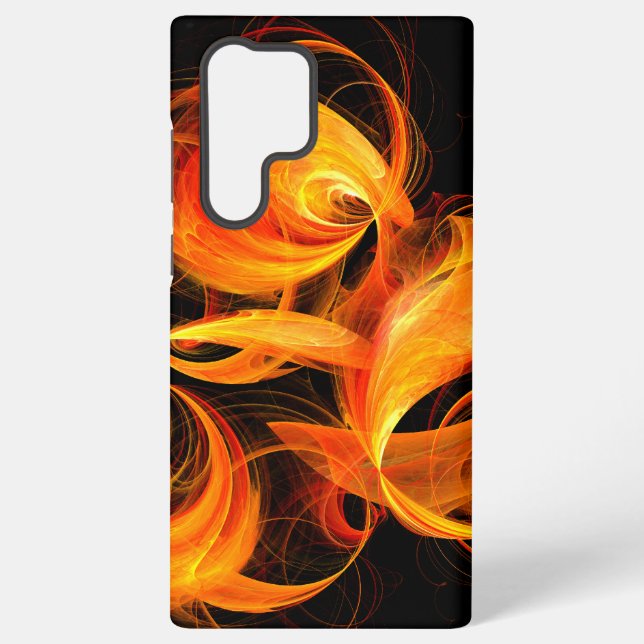 Coque Samsung Galaxy Fireball Abstract Art (Verso)