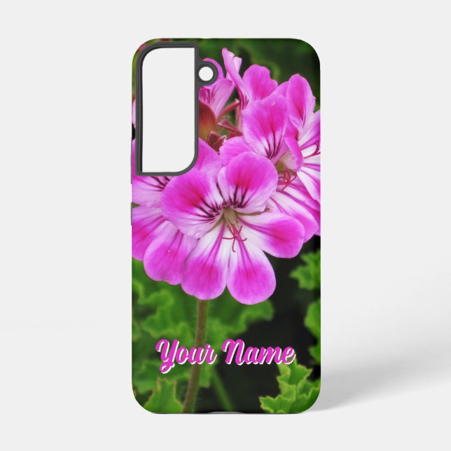 Coque Samsung Galaxy Fleur rose - (Verso)