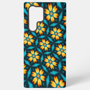 Coque Samsung Galaxy Fleurs Abstraites jaunes