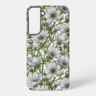 Coque Samsung Galaxy Fleurs cosmos blanches