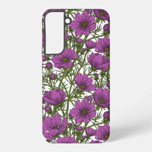 Coque Samsung Galaxy Fleurs de cosmos violet