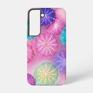 Coque Samsung Galaxy Flocon de neige Pastel étincelant