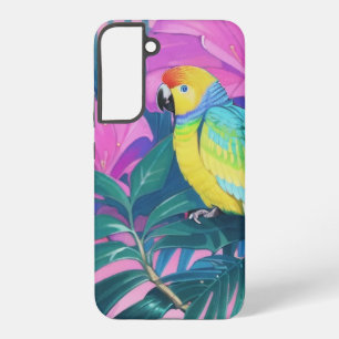 Coque Samsung Galaxy Floral/hawaïen/tropical/perroquet