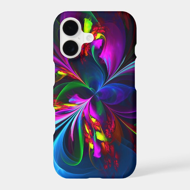 Coque Samsung Galaxy Floral moderne Art Abstrait Rouge Bleu Motif #15 (Verso)