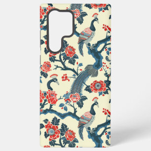 Coque Samsung Galaxy Floral Oriental Peacock style japonais