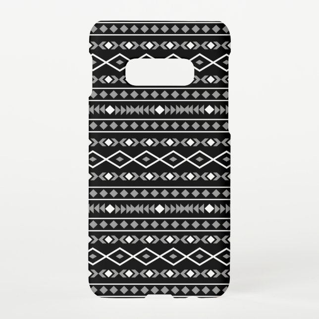 Coque Samsung Galaxy Formes Aztec Motif gris noir (Dos)
