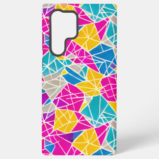 Coque Samsung Galaxy Formes et lignes géométriques en couleur vive
