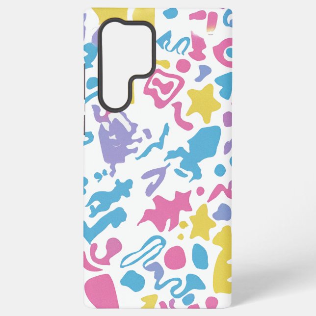 Coque Samsung Galaxy Fun pastel coloré formes vibrantes (Verso)