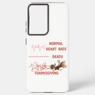 Coque Samsung Galaxy Funny Thanksgiving turkey text.