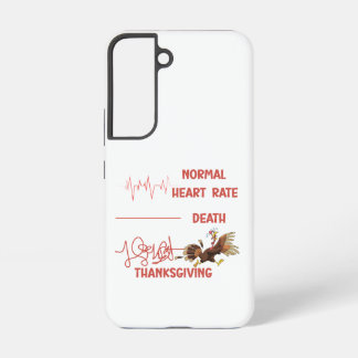 Coque Samsung Galaxy Funny Thanksgiving turkey text.