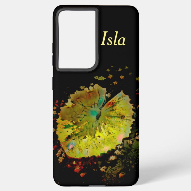 Coque Samsung Galaxy Galaxy Samsung S21+ Coque Digital Eau Lily Pod (Verso)