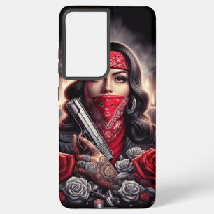 Coque Samsung Galaxy Gangster Girl Hip hop chicano art graphique