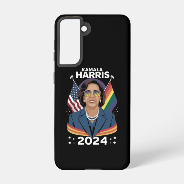 Coque Samsung Galaxy Gay pride Kamala Harris 2024 Vice-président LGBTQ+ (Verso)