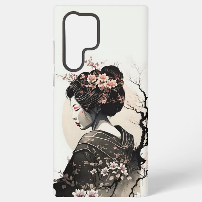 Coque Samsung Galaxy Geisha japonaise (Verso)