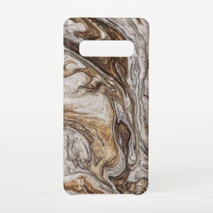 Coque Samsung Galaxy S10 glamor 001 couleur brun liquide