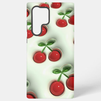 Coque Samsung Galaxy Glossy Cherries – Sweet Modern Elegance phone case