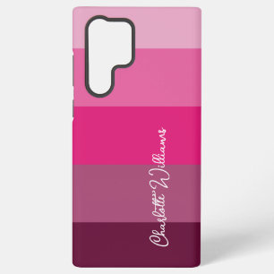 COQUE SAMSUNG GALAXY GORGEANT COULEUR ROSE STRIPE LINE NOM DU MOTIF