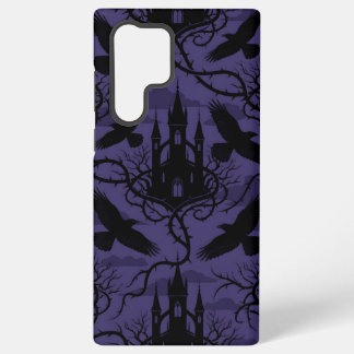 Coque Samsung Galaxy Gothic Raven & Thorn Castle Pattern Phone Case