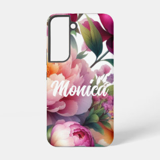 Coque Samsung Galaxy Grandes pivoines aquarelles