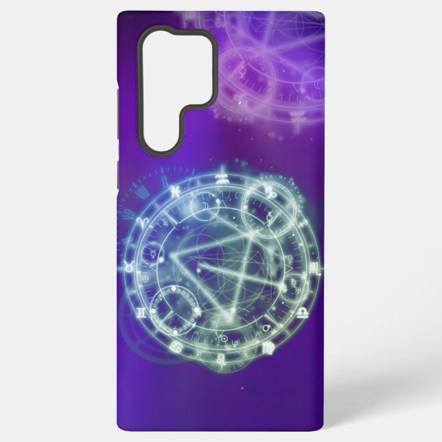 Coque Samsung Galaxy Graphique d'astrologie zodiaque Iphone ou Samsung (Verso)