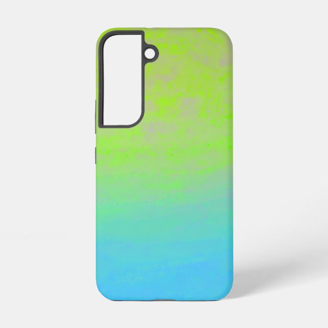 Coque Samsung Galaxy Green Blue Gradient Minimal (Verso)