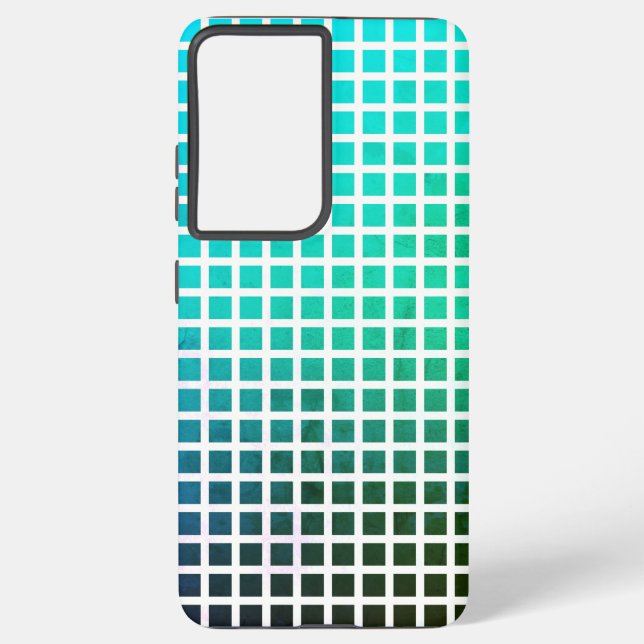 Coque Samsung Galaxy Grille de pixels de dégradé (Verso)
