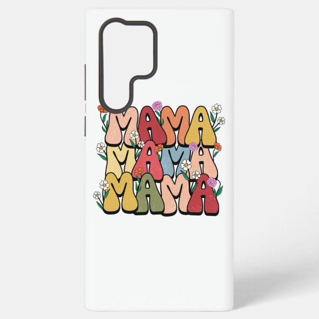 Coque Samsung Galaxy Groovy "Mama" with Wildflowers (Verso)