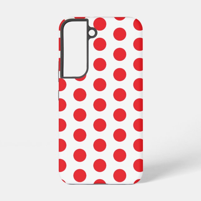 Coque Samsung Galaxy Grosse serviette Pois rouge (Verso)