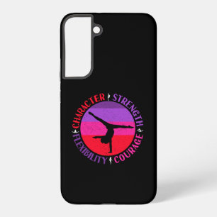 Coque Samsung Galaxy Gymnastique Féminine Caractère Force Courage