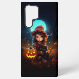 Coque Samsung Galaxy Halloween avec catto coupé dans mon s23/s23+