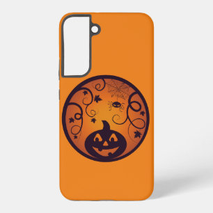 Coque Samsung Galaxy Halloween Jack-o'-lantern citrouille visage et ara