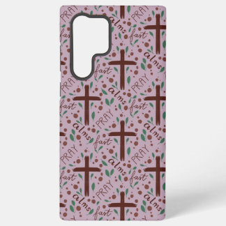 Coque Samsung Galaxy Hand-drawn Lenten Cross and Roses Samsung Case