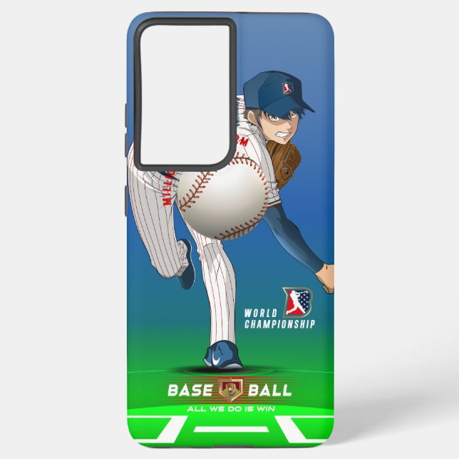 Coque Samsung Galaxy Héros de baseball avec bras de millions de dollars (Verso)