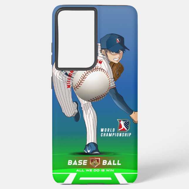 Coque Samsung Galaxy Héros de baseball avec bras de millions de dollars (Verso)