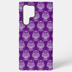 Coque Samsung Galaxy Hibou (violet) - Boîtier Samsung
