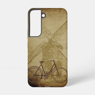 Coque Samsung Galaxy Hollande Windmill Bicycle Art