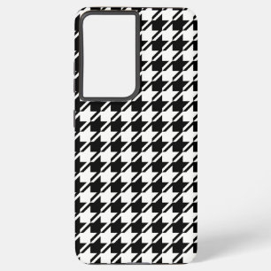 Coque Samsung Galaxy Houndstooth BW Rpt Motif