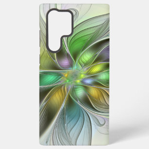 Coque Samsung Galaxy Imaginaire coloré Fleur moderne Abstrait Fractal