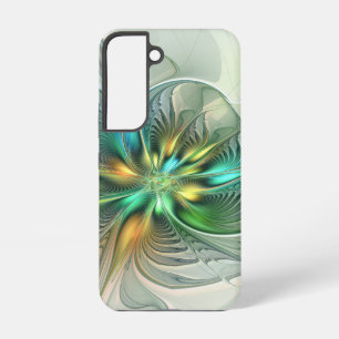 Coque Samsung Galaxy Imaginaire coloré Moderne Fleur Abstraite Fractale