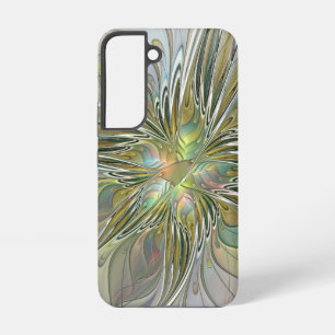 Coque Samsung Galaxy Imaginaire Floral Fleur Art Fractal Moderne Avec O