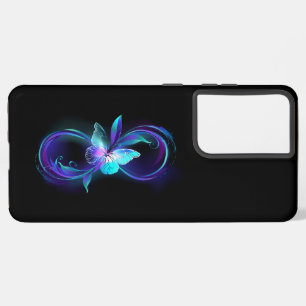 Coque Samsung Galaxy Infinité brillante avec papillon magique